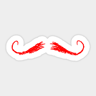 Just the 'Stache Sticker